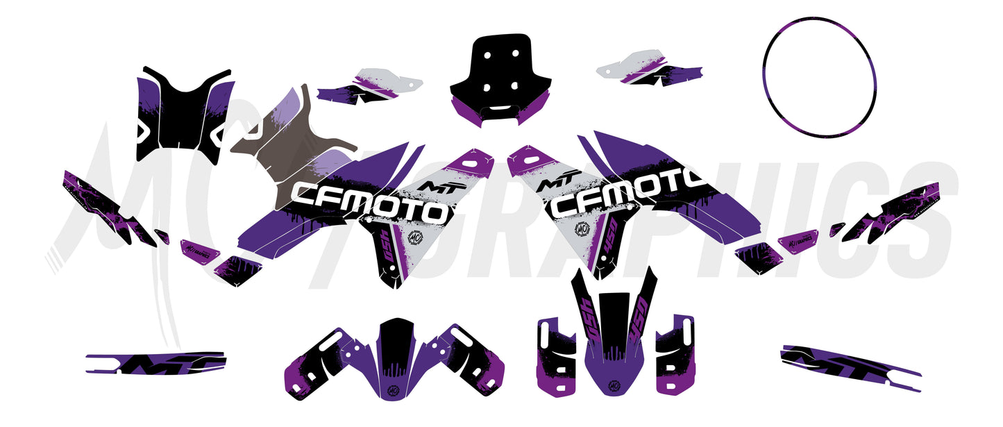 SMEAR - VIOLET VIOLETTE - CF MOTO MT 450 2024+ - BIGGER SERIES