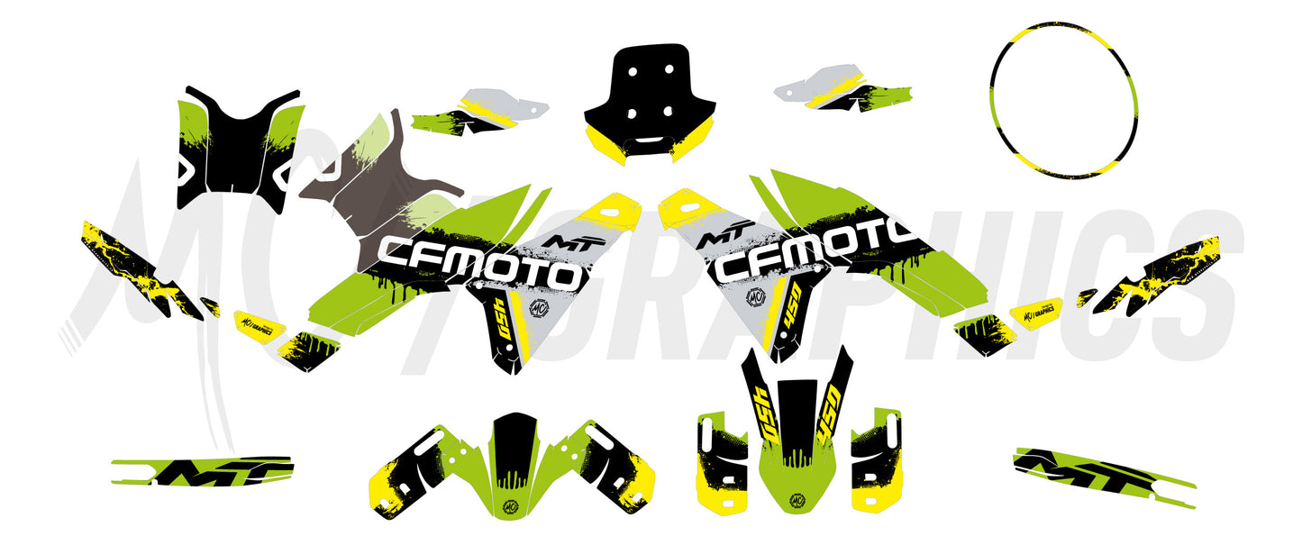 SMEAR - YAMAHA FLUO SUZUKI - CF MOTO MT 450 2024+ - BIGGER SERIES