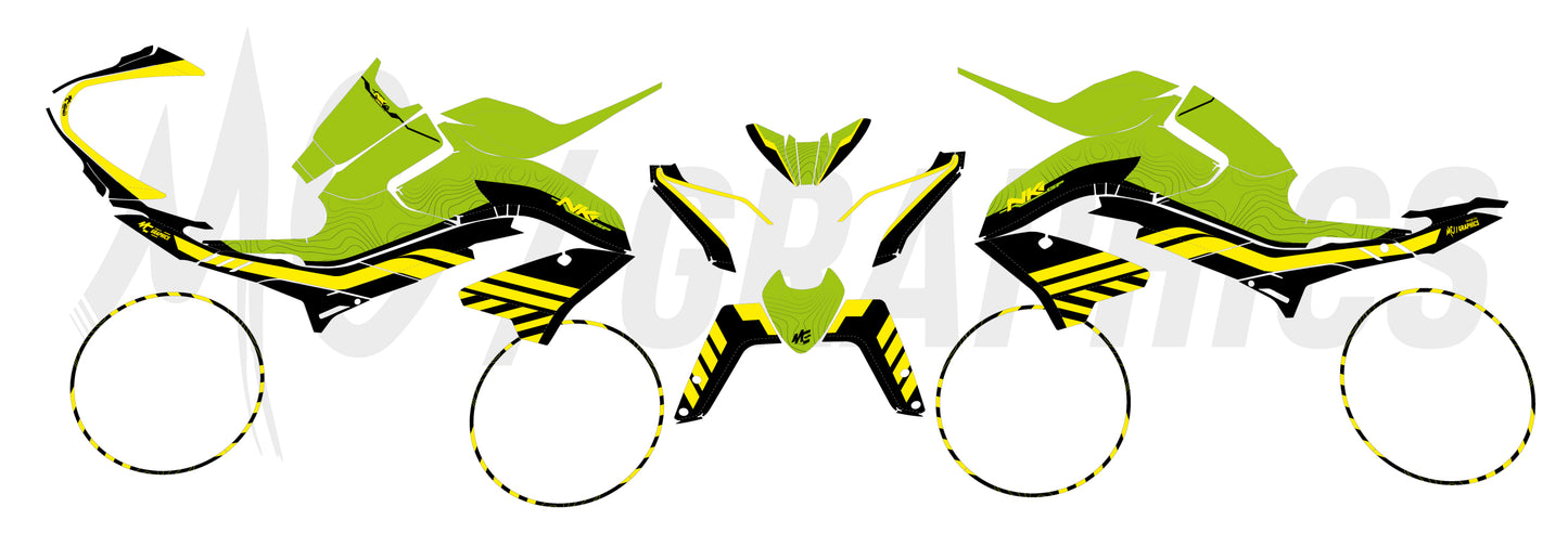 CF GP - YAMAHA FLUO SUZUKI - CF MOTO NK 800 2023+ - BIGGER SERIES