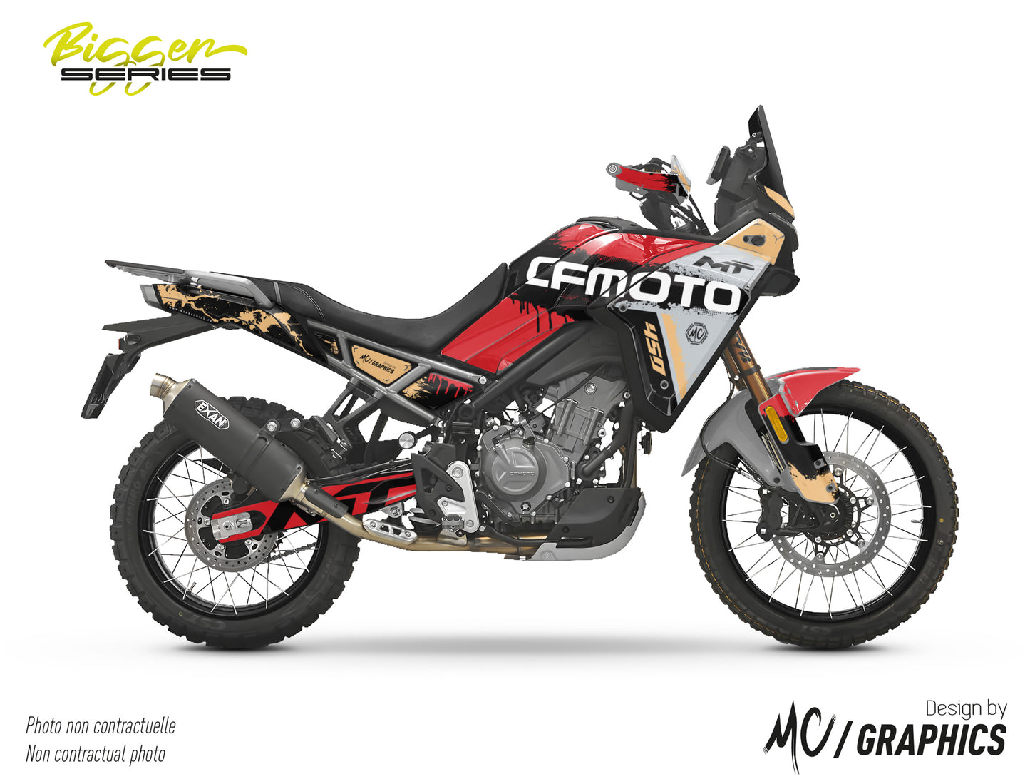 SMEAR - ROUGE OR - CF MOTO MT 450 2024+ - BIGGER SERIES