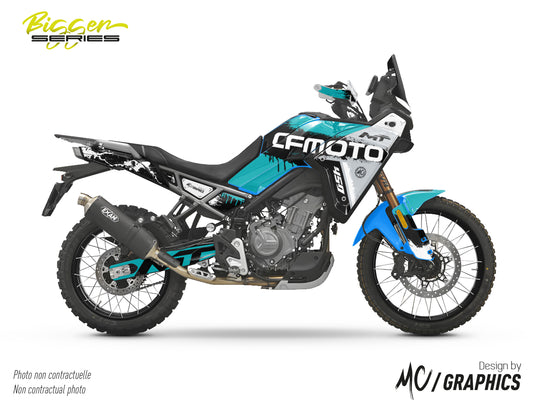 SMEAR - TURQUOISE BLANC - CF MOTO MT 450 2024+ - BIGGER SERIES