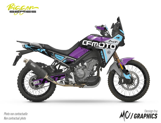 SMEAR - VIOLETTE LIGHT CYAN - CF MOTO MT 450 2024+ - BIGGER SERIES