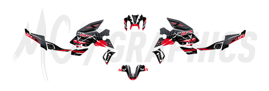 SAKURA - GRIS ROUGE - YAMAHA MT07 2021 à 2024 - LIGHTER SERIES
