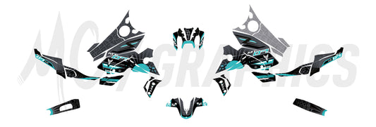 SAKURA - GRIS TURQUOISE - YAMAHA MT07 2021 à 2024 - BIGGER SERIES