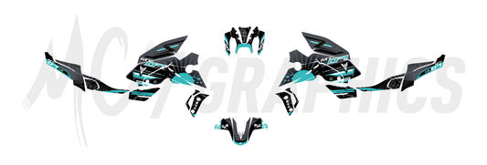 SAKURA - GRIS TURQUOISE - YAMAHA MT07 2021 à 2024 - LIGHTER SERIES