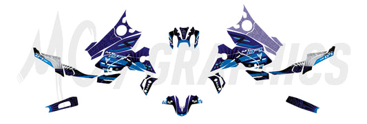 SAKURA - BLEU CYAN - YAMAHA MT07 2021 à 2024 - BIGGER SERIES