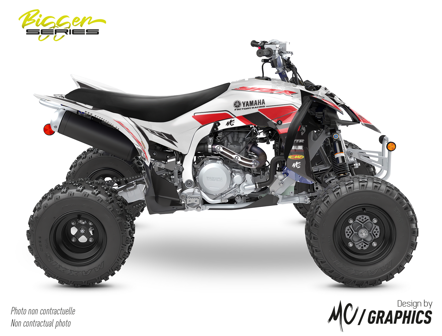YAMAHA 450 YFZR 2014+ -  70TH ANNIVERSARY - BLANC NOIR ROUGE