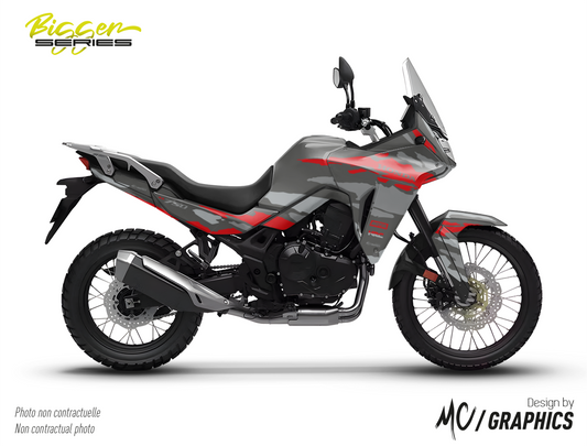 BLUNDER - GRIS ROUGE - HONDA XL 750 TRANSALP 2023-2024 - BIGGER SERIES