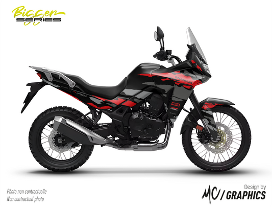 BLUNDER - NOIR GRIS ROUGE - HONDA XL 750 TRANSALP 2023-2024 - BIGGER SERIES