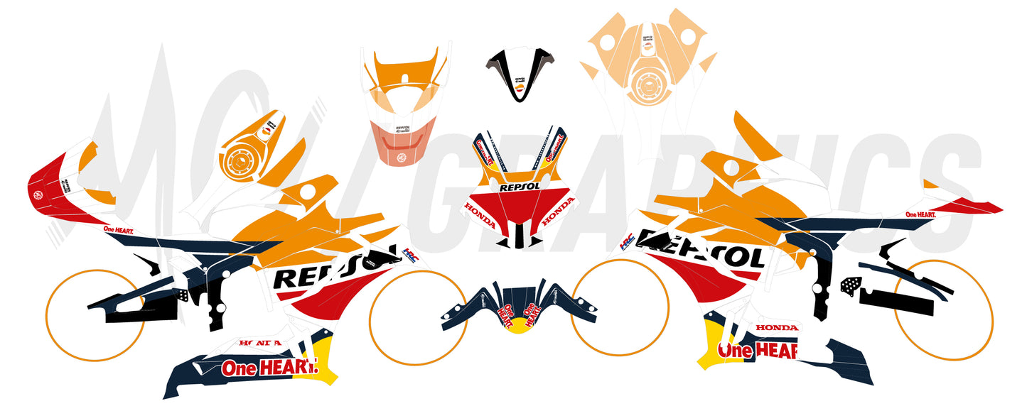 REPSOL - HONDA CBR 600 2024+ - BIGGER SERIES