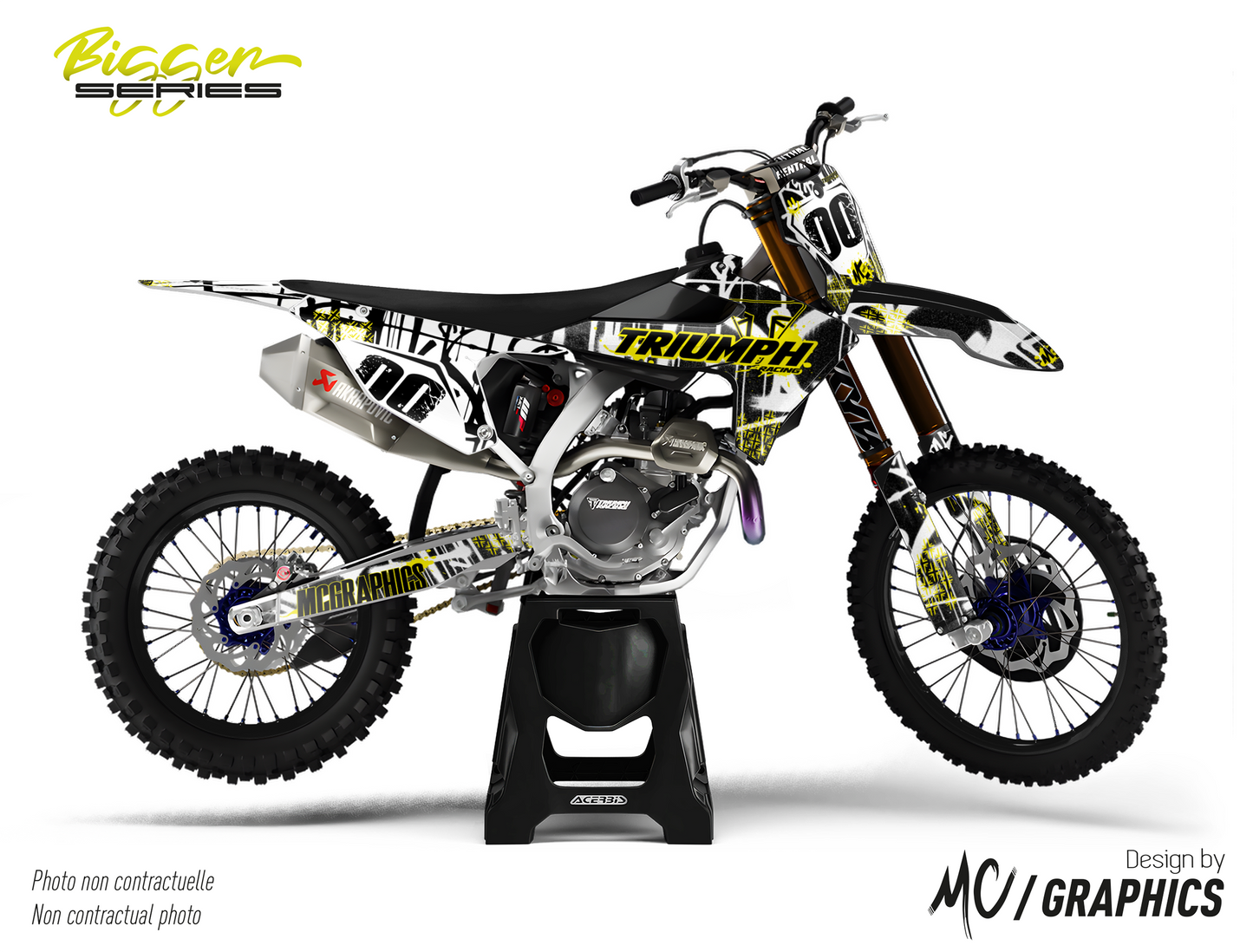 TRIUMPH 250 TFX 2024+ - STREETTAG - NOIR BLANC JAUNE NEON