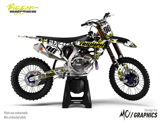 TRIUMPH 250 TFX 2024+ - STREETTAG - NOIR BLANC JAUNE NEON