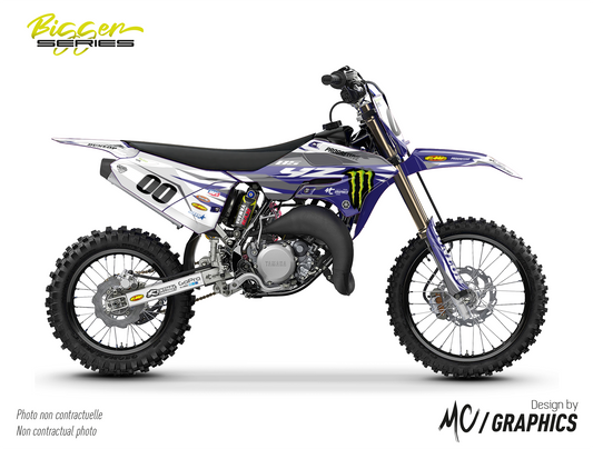 YAMAHA 85 YZ 2022+ - VERDIER26 - BLANC BLEU YAMAHA