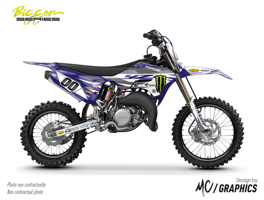 YAMAHA 85 YZ 2022+ - VERDIER26 -  BLEU YAMAHA BLANC