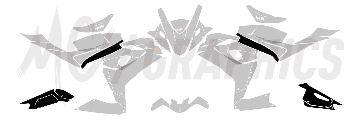 APRILIA RS 660 2020-2024 -  PROTECTION CADRE & BRAS OSCILLANT - NOIR