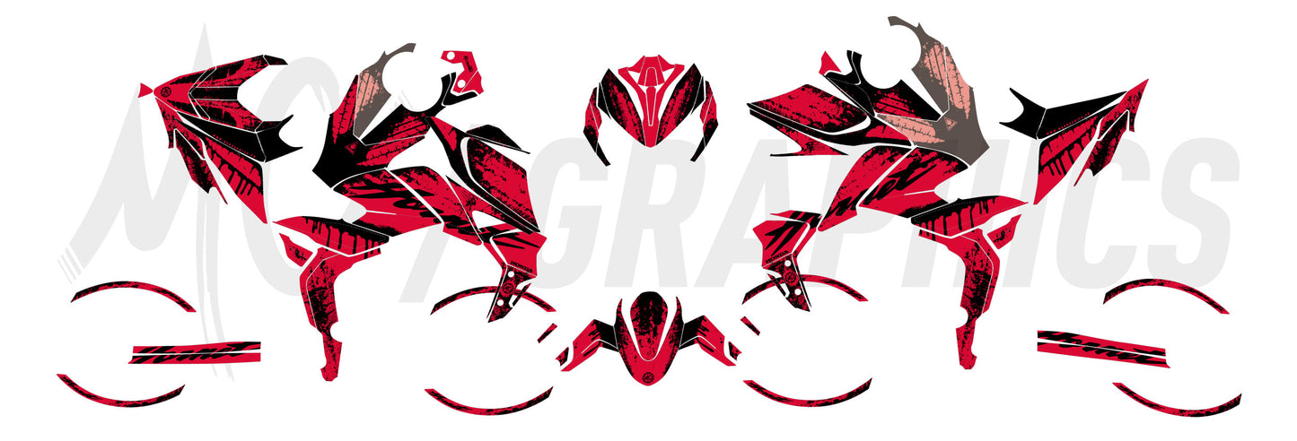 DRIP - NOIR ROUGE - HONDA CB 1000 HORNET 2025 - BIGGER SERIES